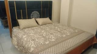 King Size Double Bed with Side Tables & Mattress
