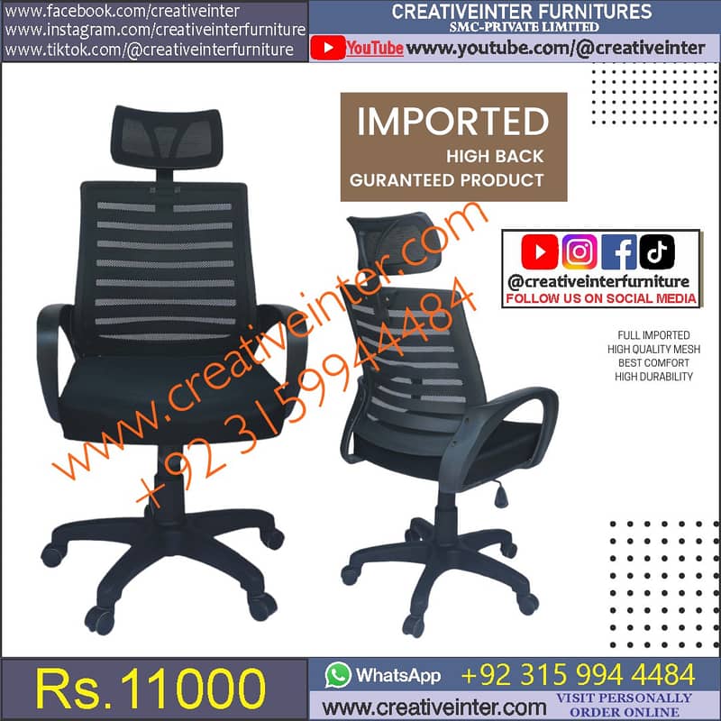 office chair Table furniture Revolving high back mesh Study Desk Staff 14