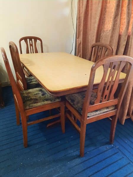 Oak Dining Table 6 Chairs 0