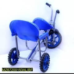 Kids tricycle double seat