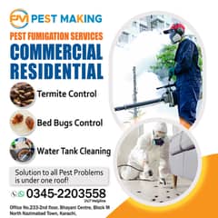 Pest Control, Fumigation, Termite, Bed Bugs, Water Tank Cleaning