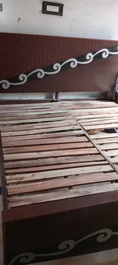 double bed for sale without mattress. . .
