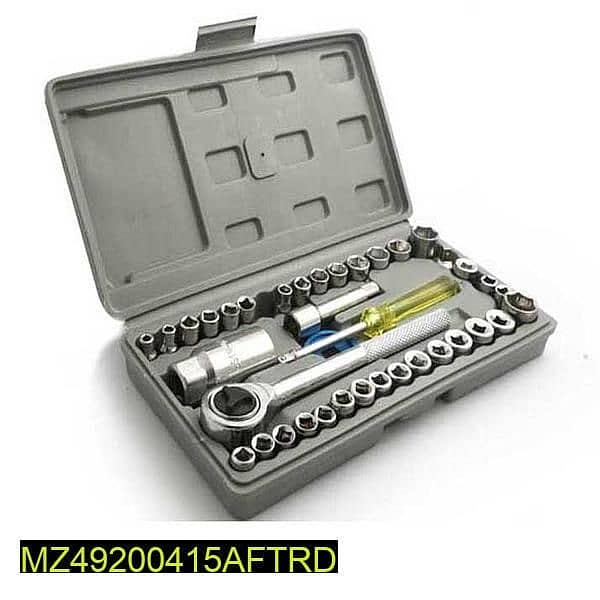 40 pc wrench vehicle tool kit 1