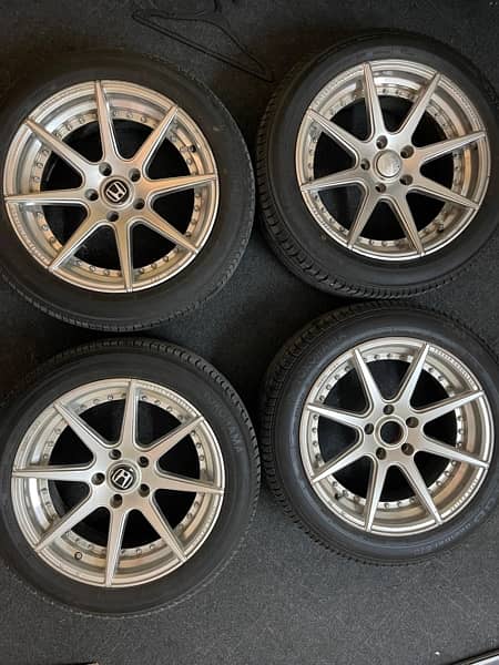 High Quality Forged Monoblock rims with new 17 inches Yokohama tyres 1