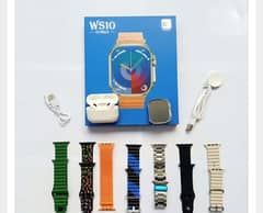 WS10 Ultra 2 Smart Watch with Airpods & 7 Straps 0