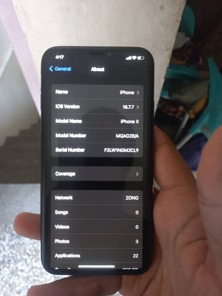 IPhone X 256GB | PTA approved | BH : 88% | Condition : 8/10 6