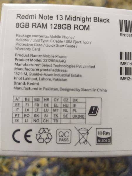 Xiaomi Redmi note 13 8/128 2