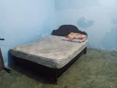 double bed with foam mattress
