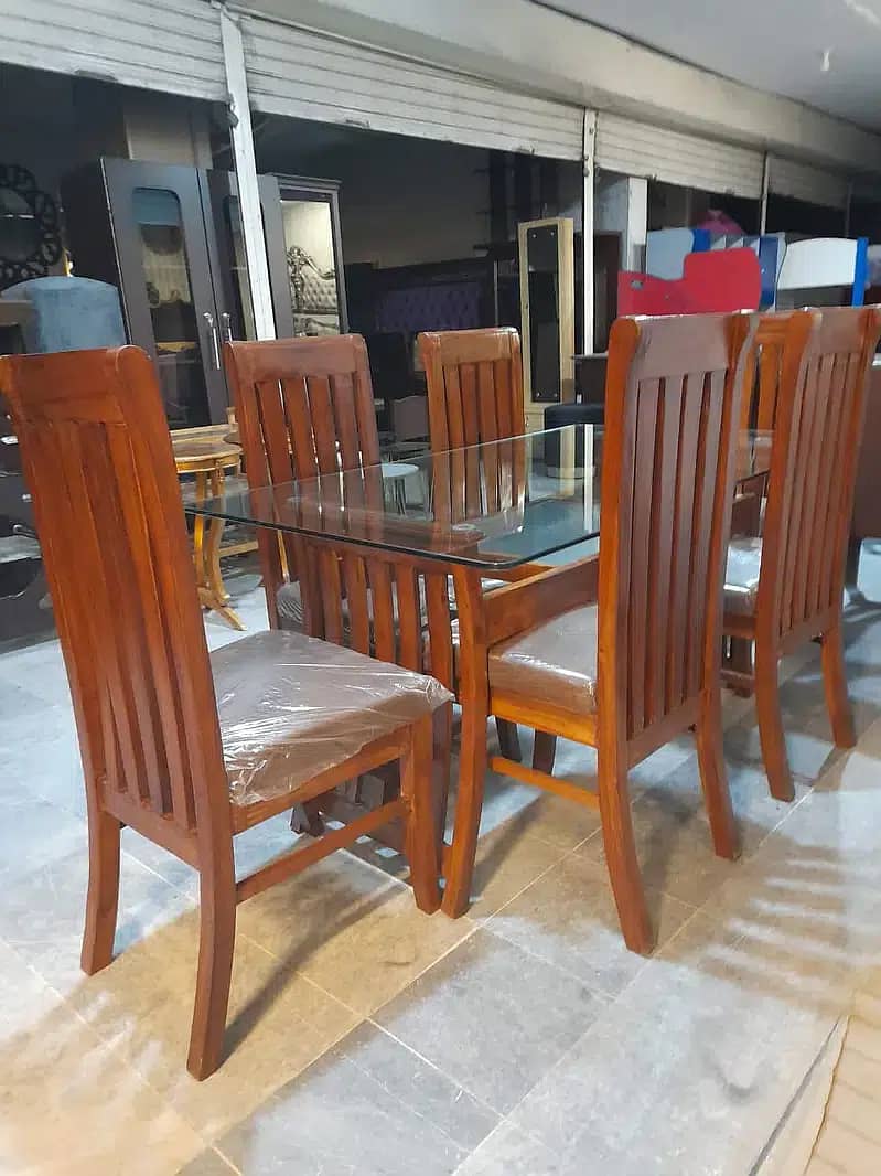 Dining Table / Dining table with 6 chair / Wooden dining table 5