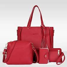 Woman Bag New Fashion Four-Piece Shoulder Bag Set Messenger Bag Wallet 0