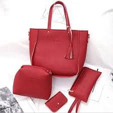 Woman Bag New Fashion Four-Piece Shoulder Bag Set Messenger Bag Wallet 1