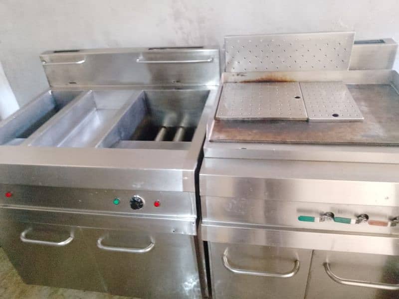 Commercial Deep Frier and Hot Plate 12