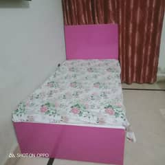 Single bed without mattress