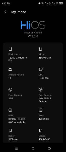 Techno Camon 19 Pro 0