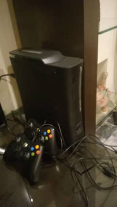 Xbox 360 with 2 controllers