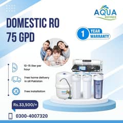 water filter Ro plant domestic 75 GPD 0