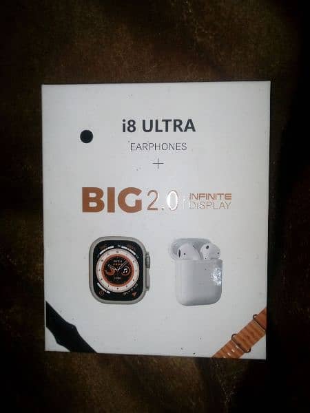 i8 ultra smart watch with earphone 0