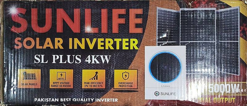 Sunlife Solar SL Plus Pv5000 4Kw Dual Output Hybrid 3