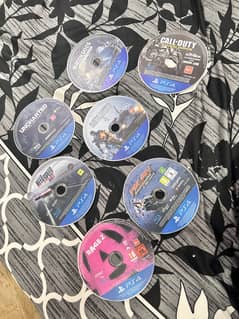 PS4 Games 7 Games 8000rs Only