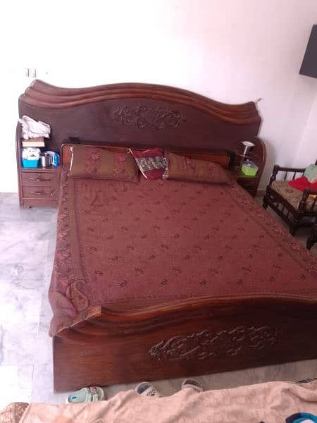Old is Gold Wooddan Bed without Mattress 1