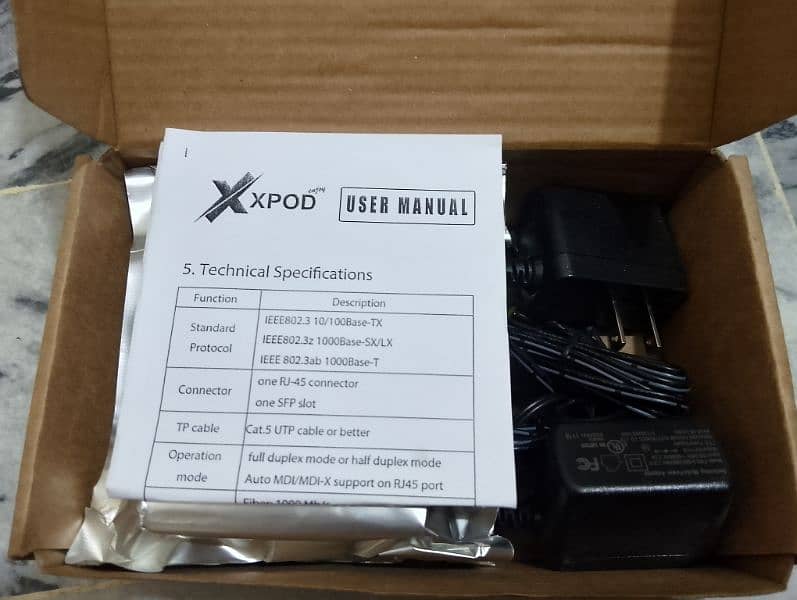 xpod fiber media converter 1