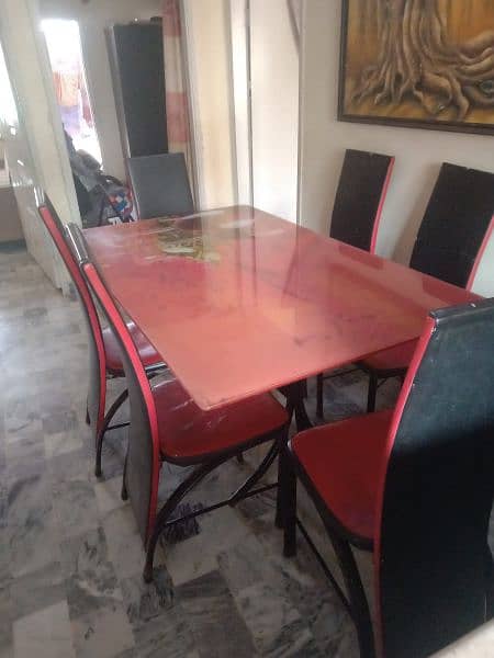 6 seater Dining Table urgent sale 4