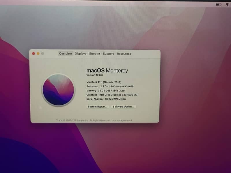 Macbook Pro 2019 16 inch 3