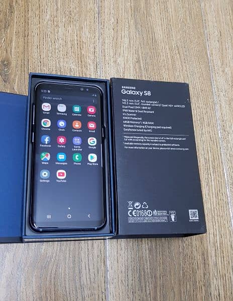 Samsung Galaxy S8 Snapdragon Compelet Box with all accessories. 2