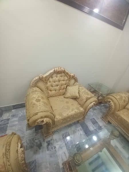 7 seater sofa set with 3 table set 5