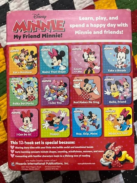 Disney Minnie My Friend Minnie Kids Children  Book 12 Set Board Books 3