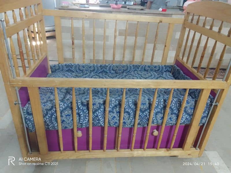 Baby Cot Bed / Wooden Baby Cot 5