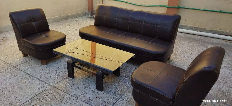 5 seater sofa set with center table 1
