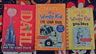 3 Comic Book Pack - Wimpy Kid (The Long Haul , Dog Days) , ROALD DAHL