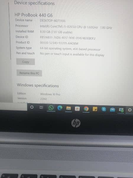 hp probook in a plus condition 440 g6 8th generation 1
