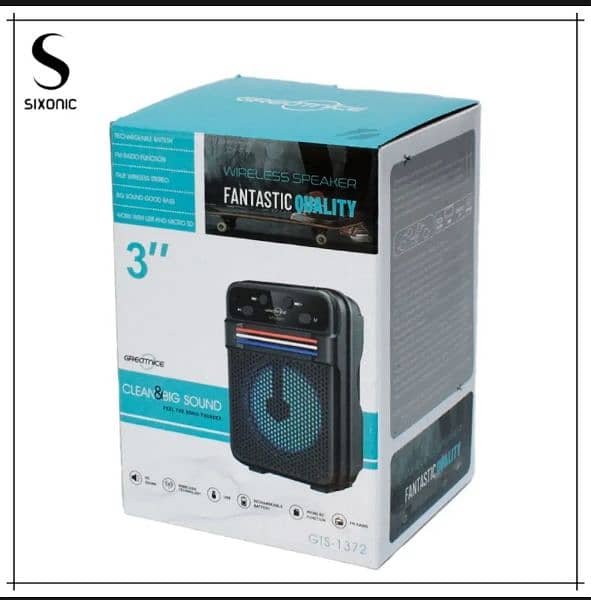 Blutooh speaker sixonic GTS 1372 high quality loud and clear soung 4