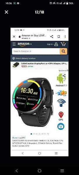 LEMFO SMART WATCH 1