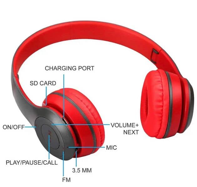 P47 WIRELESS HEADPHONE With Delivery Order On WhatsApp 031603-60600 3
