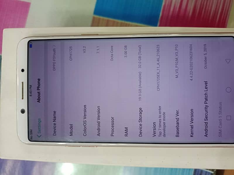 oppo f5 youth with box /03004290400/ 1