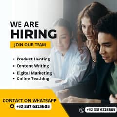 we need good quality persons for content writing work