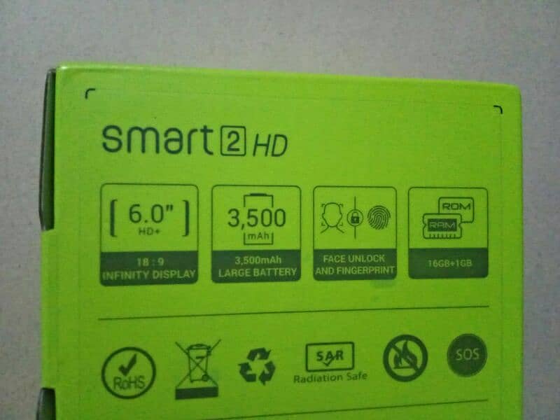 infinix smart 2 hd ram 1Gb rom 16Gb 2