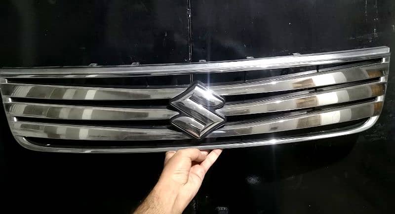 WagonR bumper chrome grill 3