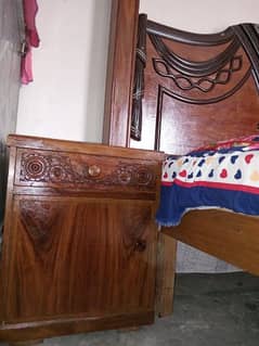 king size bed pure wooden 0