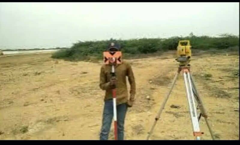 Land Surveyor With Totalstation party daily or monthly 03193307245 7