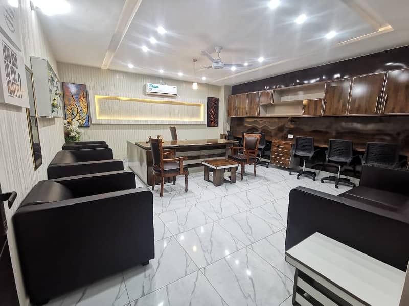 FULLY FURNISHED OFFICE FOR RENT Vip Fully Furnished Brand New Office For Rent Peoples Colony Near D-Ground Faisalabad 26