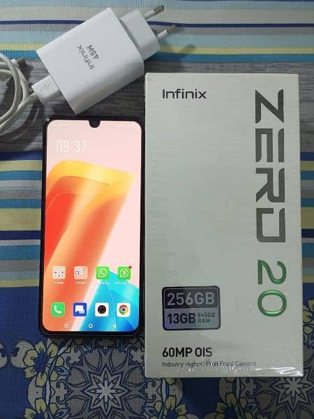 Infinix Zero 20.10/10 condition. No fault. box charger. 0