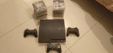 Playstation 3 PS3 with 3 controllers and many games