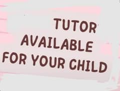 tutor available grade 1 to 6