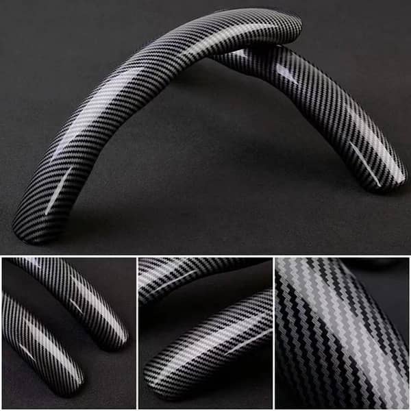 UNIVERSAL CARBON FIBER STEEEING WHEEL COVER 3
