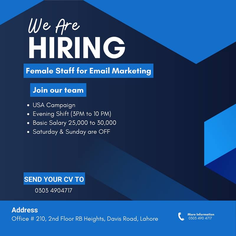 Male & Female Staff Required for Email Marketing 0