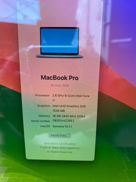 MacBook pro 2018 16/512 2
